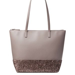 KATE SPADE GRETA COURT GLITTER PENNY TOTE CITYSCAPE